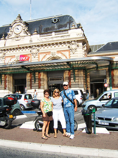 At the train station in Nice